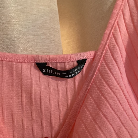 Rib-knit Split Hem Slip Dress - Picture 2 of 4